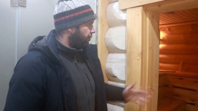 Баня с крыльцом из сруба под ключ. Реализованный проект деревянной рубленой бани Шагал.