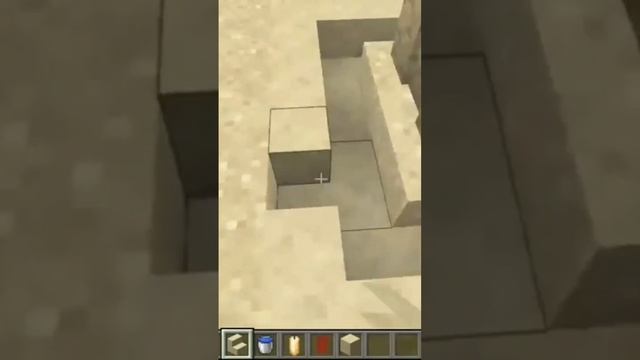 Замок из песка в Minecraft. Декор в Майнкрафте.