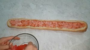Пицца из багета,Быстро и Вкусно! Хрустящий багет с начинкой.
