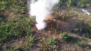 Возгорание LiPo аккумулятора / LiPo smoke and fire