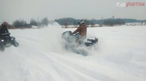 Снега по самые яйца! BRP на гусеницах ВСЕХ спас! Покатушка на квадроциклах!