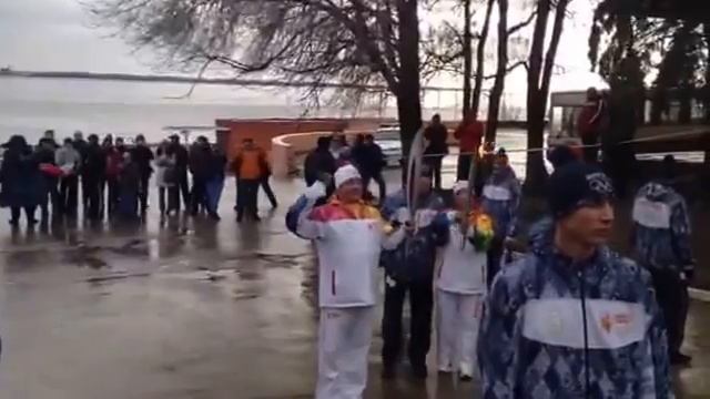 Олимпийский огонь 11.01.2014 г. Саратов ул. Бабушкин взвоз - Ротонда смотреть онлайн
