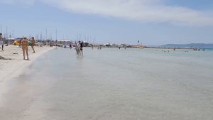 Mallorca Spain Beach Walk Tour / Balearic Island Spain