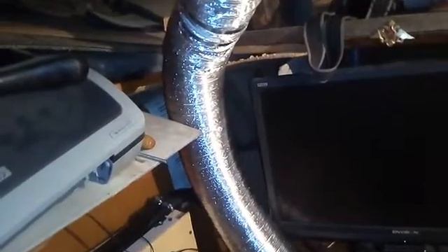 Вытяжка для станка из волговской печки. смотреть онлайн