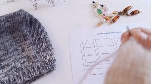 Шапка-кошка спицами ?/ Котошапка, подробный МК, схемы/ #вяжем детям ???
