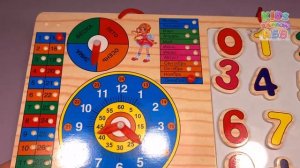 Доска Знаний | Учим Цифры, Дни Недели, Месяца, Времена Года и Часы для Дошкольников