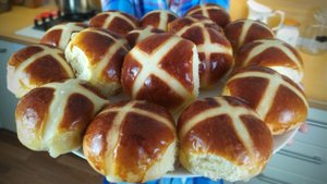Пасхальные Крестовые Булочки | HOT CROSS BUNS | Быстрая выпечка