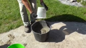 Приготовление раствора(арт-бетон)