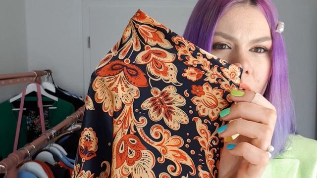 Павловопосадские Платки шёлк. Моя коллекция. Тёмные шелковые платки и шаль. Часть 1. Праздник души. смотреть онлайн