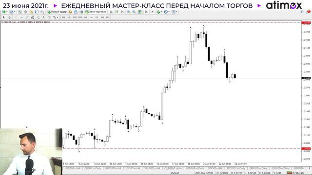 Прогноз рынка форекс на  23.06 от Тимура Асланова