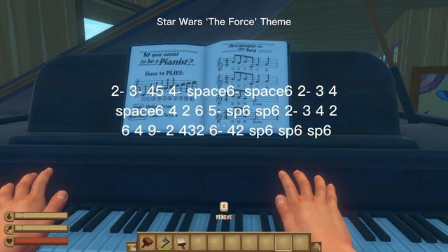 5 Easy Piano songs in Raft | Tutorial смотреть онлайн