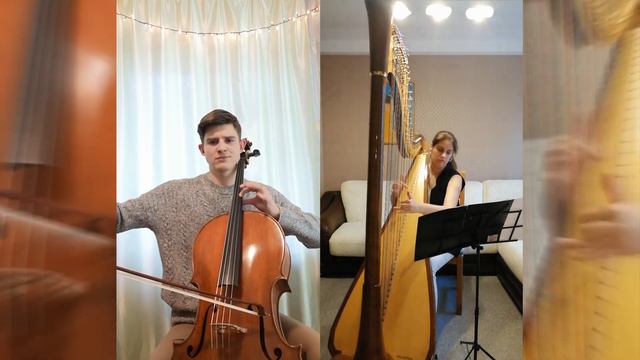 Saint-Saëns: The Swan (Cello & Harp) - Maksym Rymar, Veronika Lemishenko смотреть онлайн