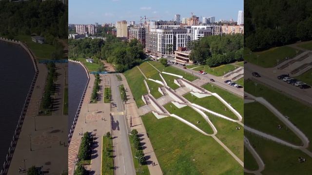 ЖК Ривьера Парк в г. Ижевск - вид с Набережной Ижевского пруда