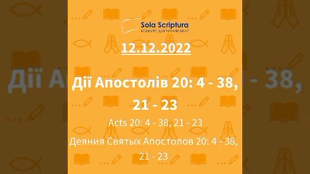 Біблія за рік. День 346-й Дія Апостолів 20, 21-23.