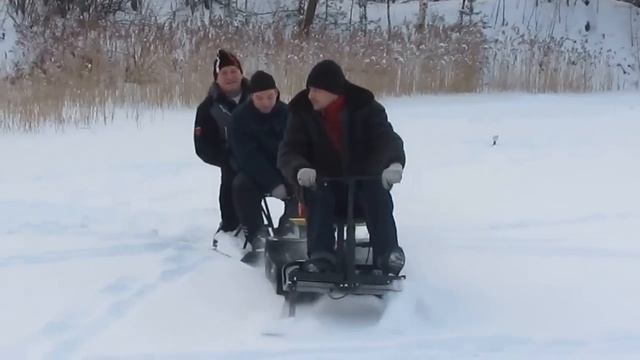 Снегоходная приставка САМ с лыжным модулем.