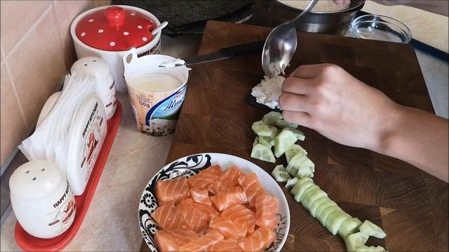 Роллы с сёмгой ПАЛОЧКИ НЕ НУЖНЫ Роллы Конверты в домашних условиях