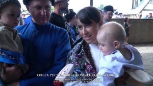 Посажение на коня юных казачат