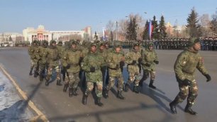 Солдаты из Анголы на параде в России