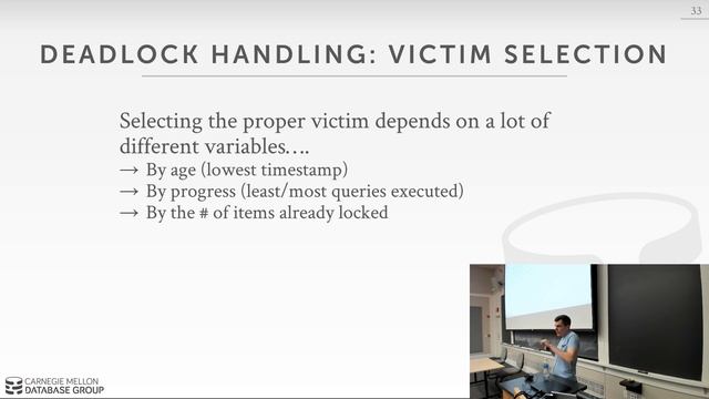 CMU Database Systems - 17 Two-Phase Locking Concurrency Control (Fall 2018) смотреть онлайн