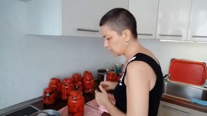 Маринованные помидоры в автоклаве/pickled tomatoes in an autoclave