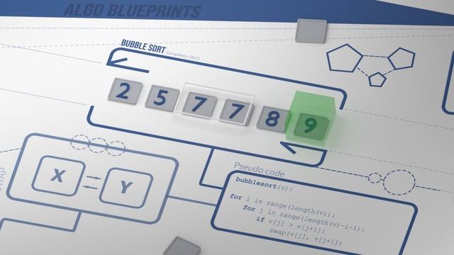 Bubble Sort Algorithm - 3D Animation смотреть онлайн