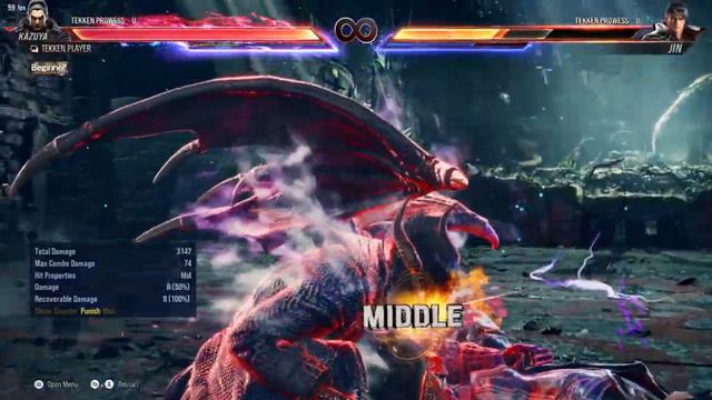 First TEKKEN 8 Match Kazuya VS Jin - AI Match! Tekken 8 Kazuya Main #tekken8