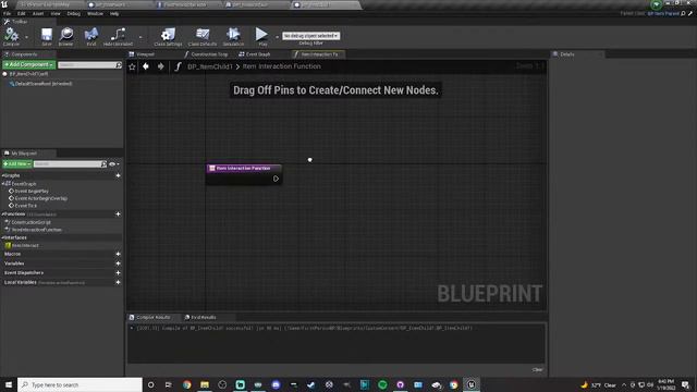 Character Settings and Interactive Items - Making a Game from Scratch Live in Unreal Engine Part 1