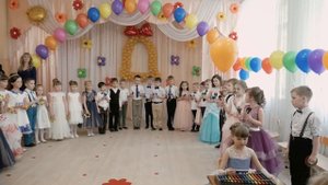 Оркестр  Полька с хлопками И  Дунаевского в исполнении воспитанников подготовительной группы