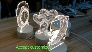 who is the best supplier of wenadeco Personalized 3D Illusion Heart-shape?