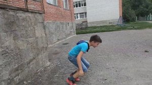 Паркур на территории школы. Детский паркур.