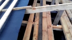 "Обрешетка односкатной крыши под металлочерепицу"