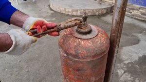 Как выкрутить краник на газовом баллоне