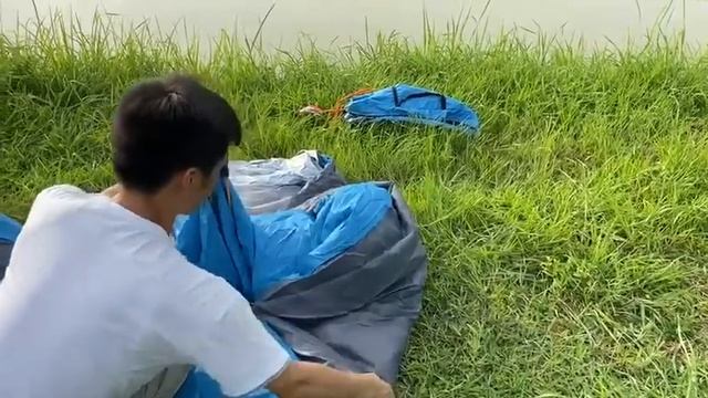 Палатка туристическая для кемпинга и рыбалки 2-х местная Лева смотреть онлайн