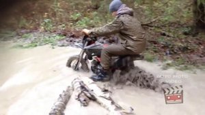 Застрял в грязи на мотоцикле Irbis TTR 125, тест мотоцикла в грязи