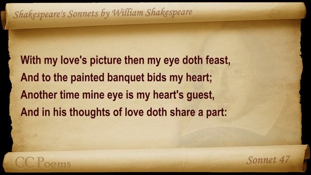 Sonnet 047 by William Shakespeare смотреть онлайн