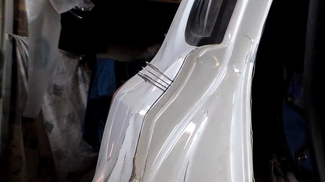 Volkswagen Tiguan Ремонт кузова, боковой удар.Body repair. вытяжка споттером смотреть онлайн