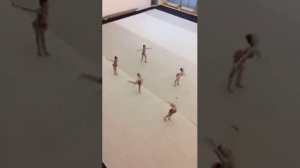 Соревнования по художественной гимнастики. Москва 3 место БП (без предмета)