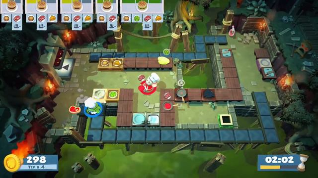 Overcooked 2 Level 4-3 2 Players 3 Stars