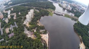 Химки. Микрорайон Левобережный. Вид с высоты 250 метров.