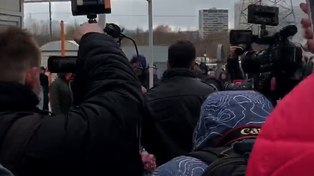 Вячеслав Манучаров на церемонии прощания с Юлией Началовой