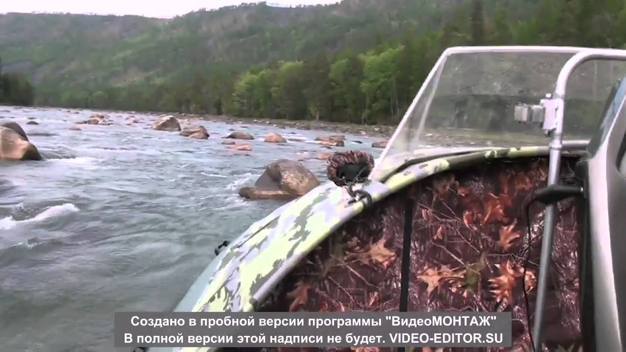 Аэролодка ПИРАНЬЯ 6К VS огромный камень горной реки смотреть онлайн