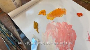 Painting beautiful Camellia | Acrylic painting | 아크릴 페인팅 | 동백꽃 그리기