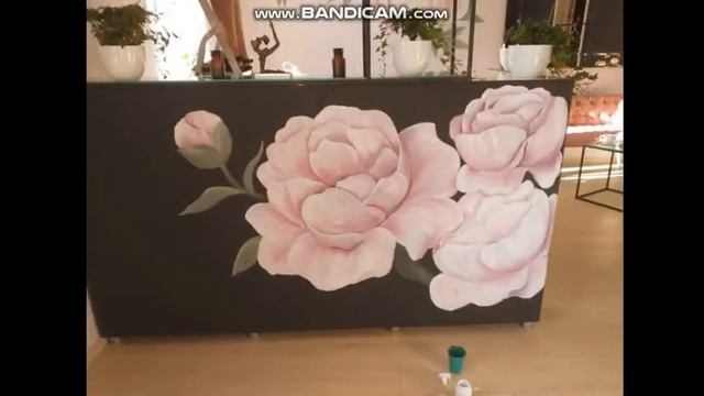 роспись стен . цветы смотреть онлайн