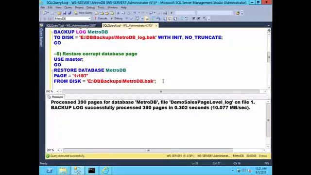 SQL Server Database Recovery Techniques 133