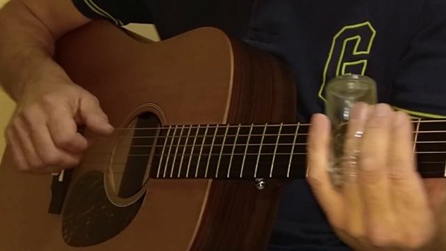 Простая игра слайдом на акустике и немного рок-н-ролла смотреть онлайн