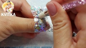 Как сделать маникюр при помощи гель-лака "кошачий глаз" и переводной фольги Скоростной дизайн ногте