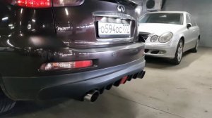 Выхлоп от Nissan GTR на Infinity EX37