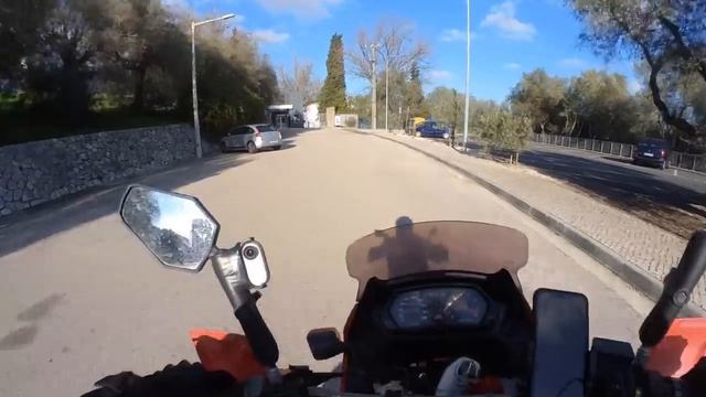 CHEAPEST CAMPSITE but I did NOT get in! Honda Dominator 650 Motorcycle Adventure  /13