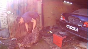 выхлопная система  ч.1 восстанавливаем глушитель kakimoto racing