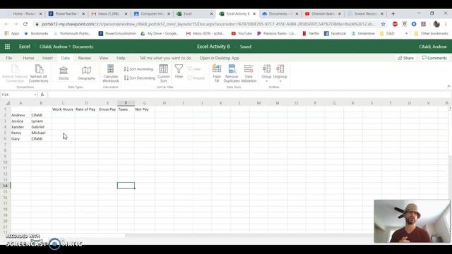 Excel Activity 8, Part 1 смотреть онлайн